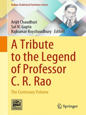 cover image of A Tribute to the Legend of Professor C. R. Rao